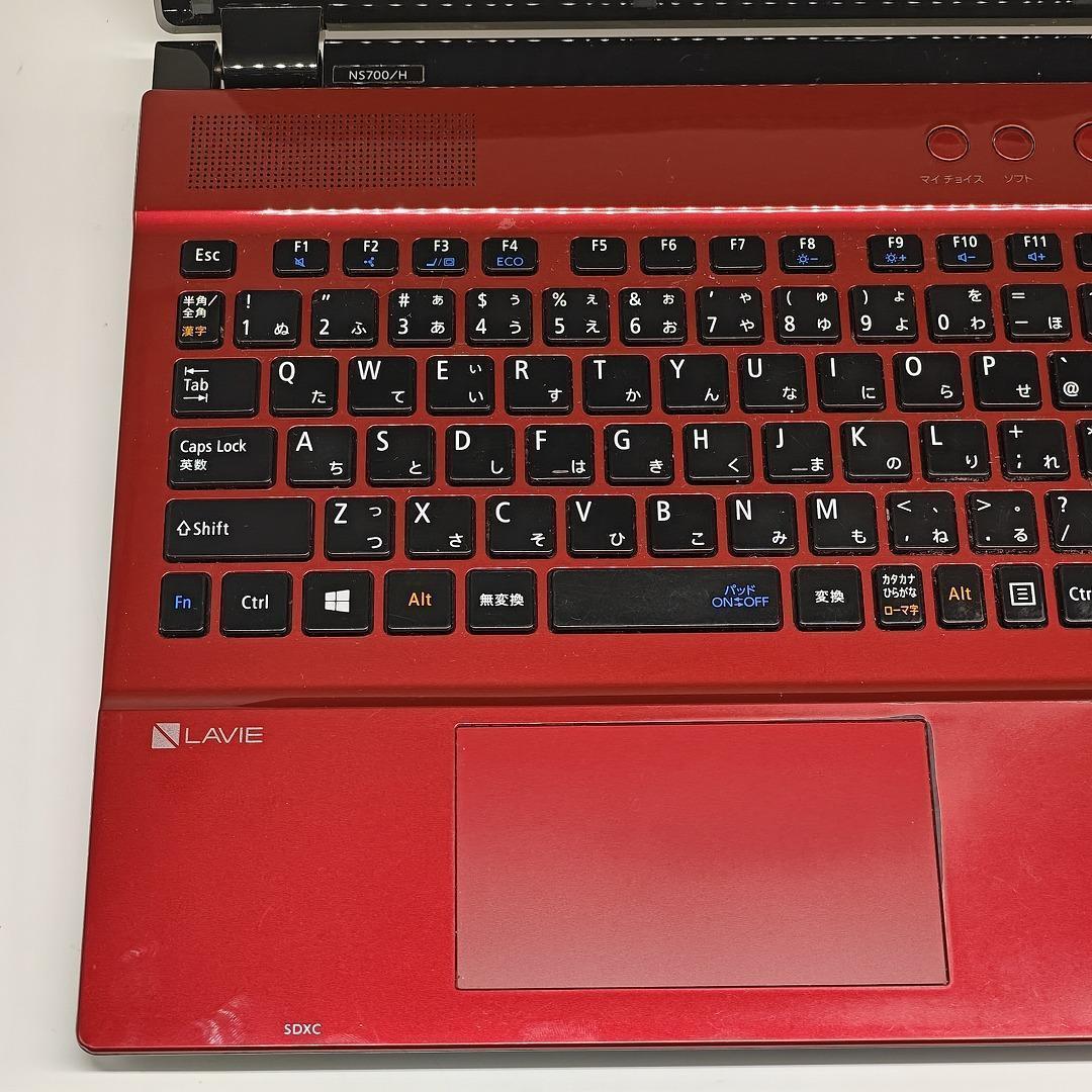 【LAVIE】NS700 高速i7 SSD512GB 16GB レッドノートPC