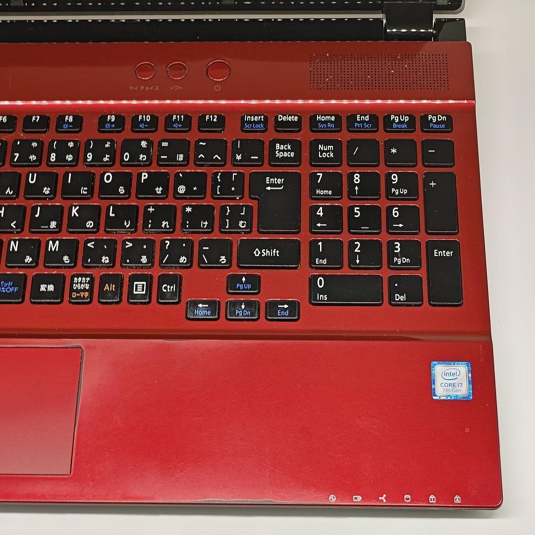 【LAVIE】NS700 高速i7 SSD512GB 16GB レッドノートPC