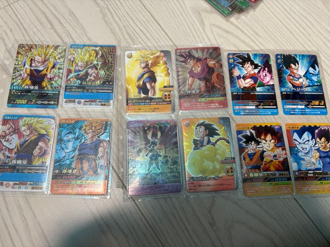 ドラゴンボール　データカードダス　爆裂レア　ファイル　ベジット　ゴジータ　悟空