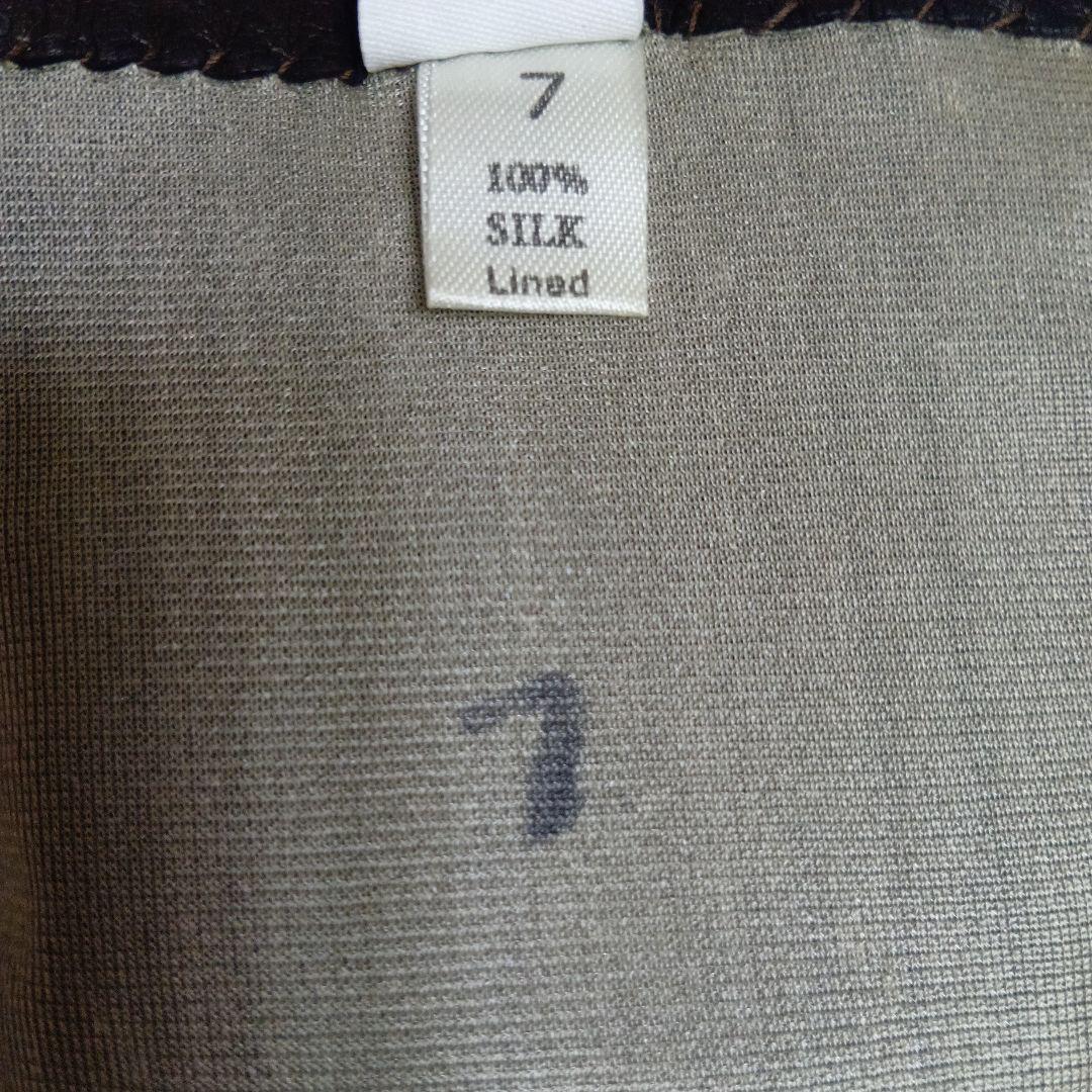 セルモネータ　SERMONETA 皮手袋　ロンググローブ　裏地シルク　サイズ ７