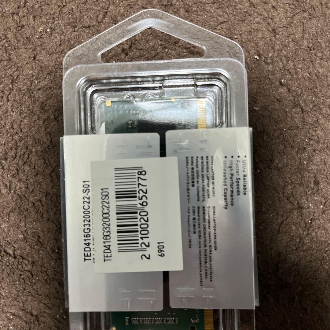 メモリー TEAMGROUP ELITE DDR4 16GB 3200MHz