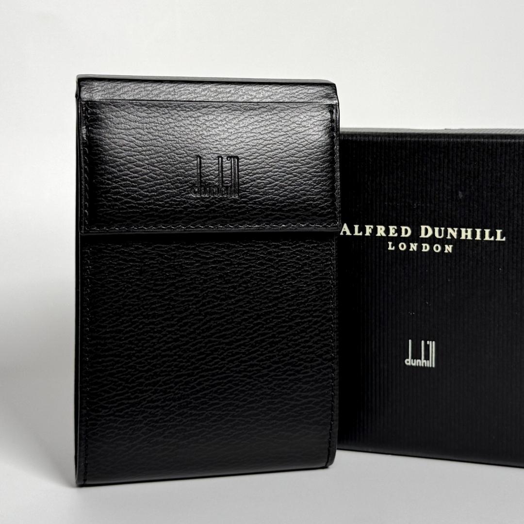 未使用　dunhill　ダンヒル　レザー　カードケース　名刺入れ　パスケース