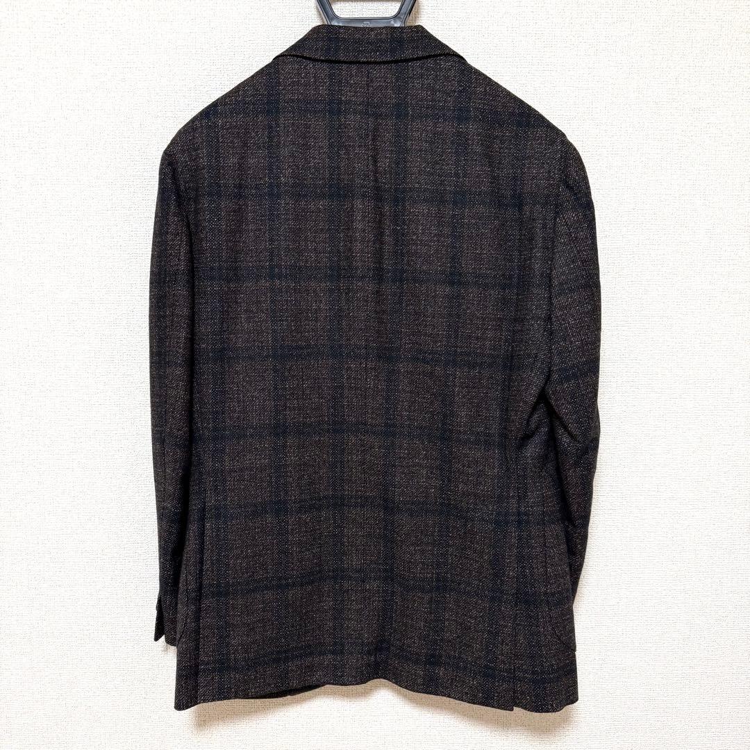 Delfinoウールチェックジャケット イタリア スーツ 44S オーダー