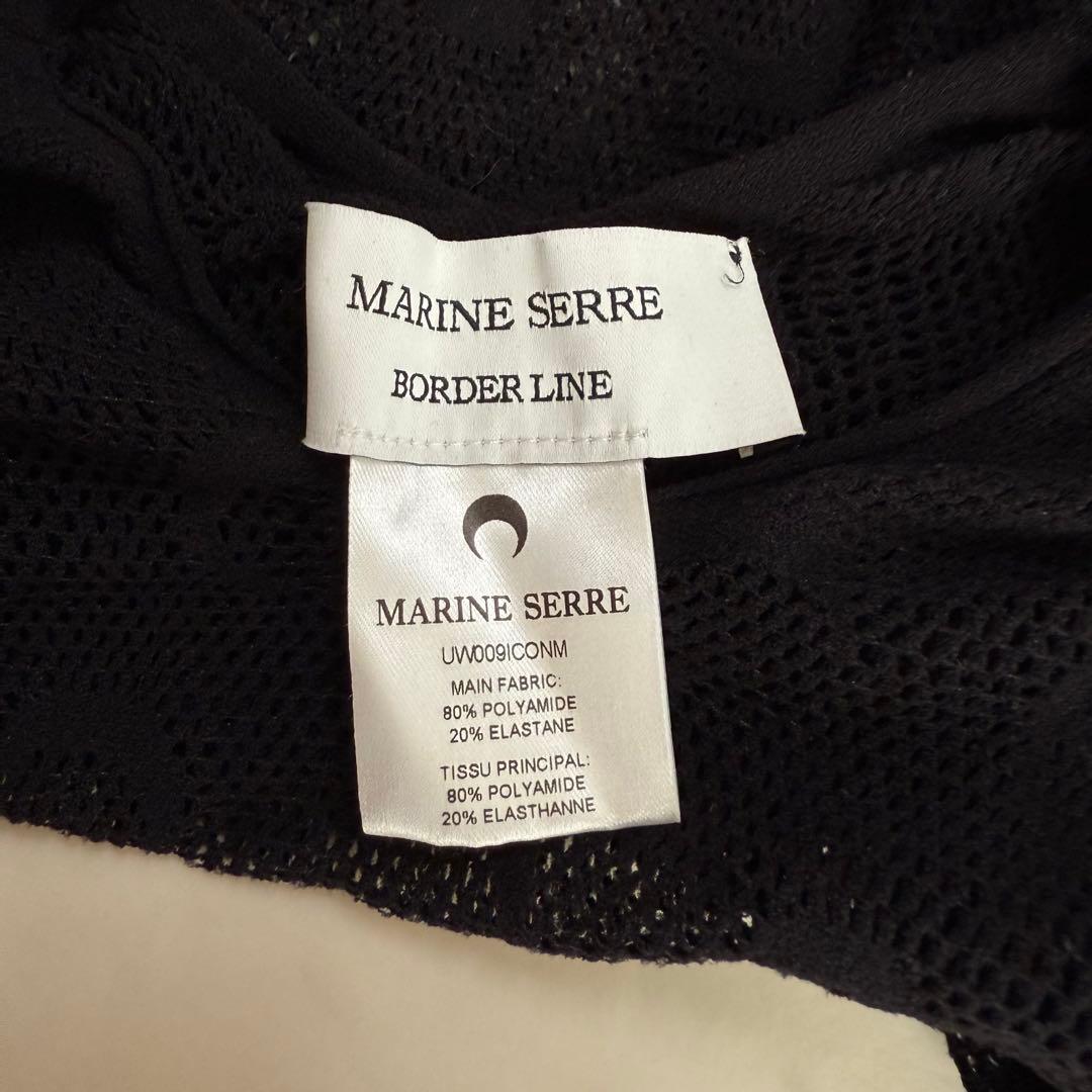 MARINE SERRE メッシュトップ 巾着付き Moon Fishnet