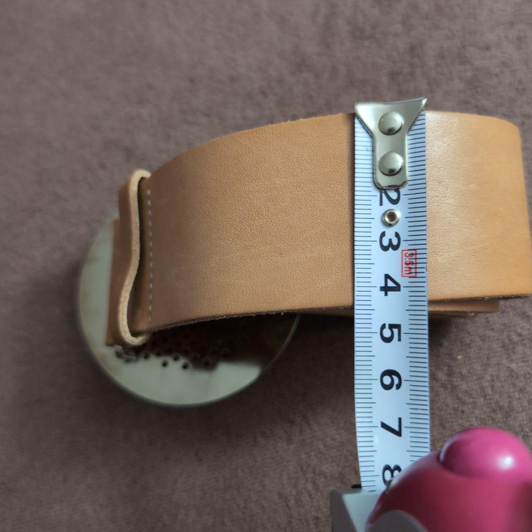 いち918様♡♡CHANEL ベージュ 円形バックル ベルト 幅約4.5cm