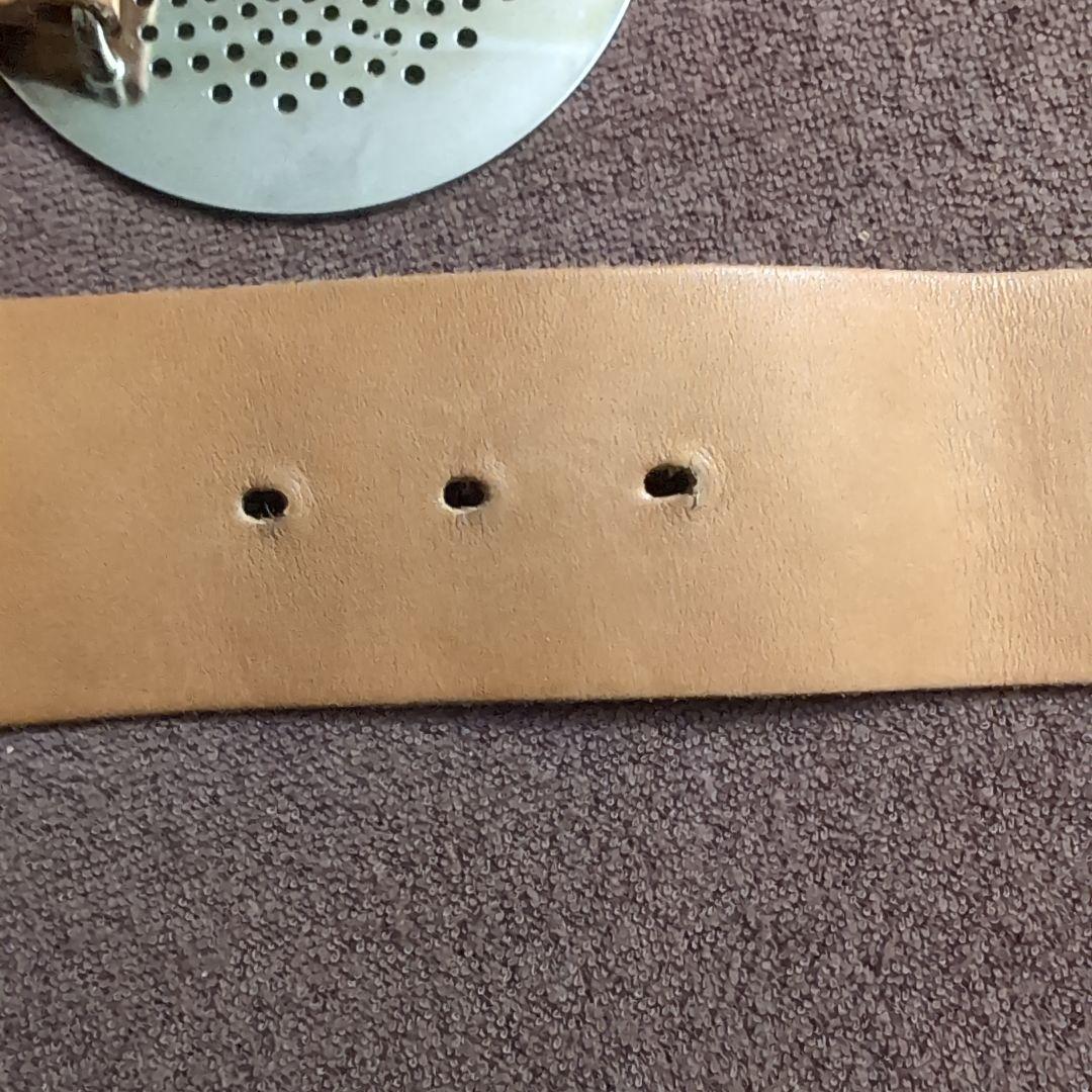 いち918様♡♡CHANEL ベージュ 円形バックル ベルト 幅約4.5cm