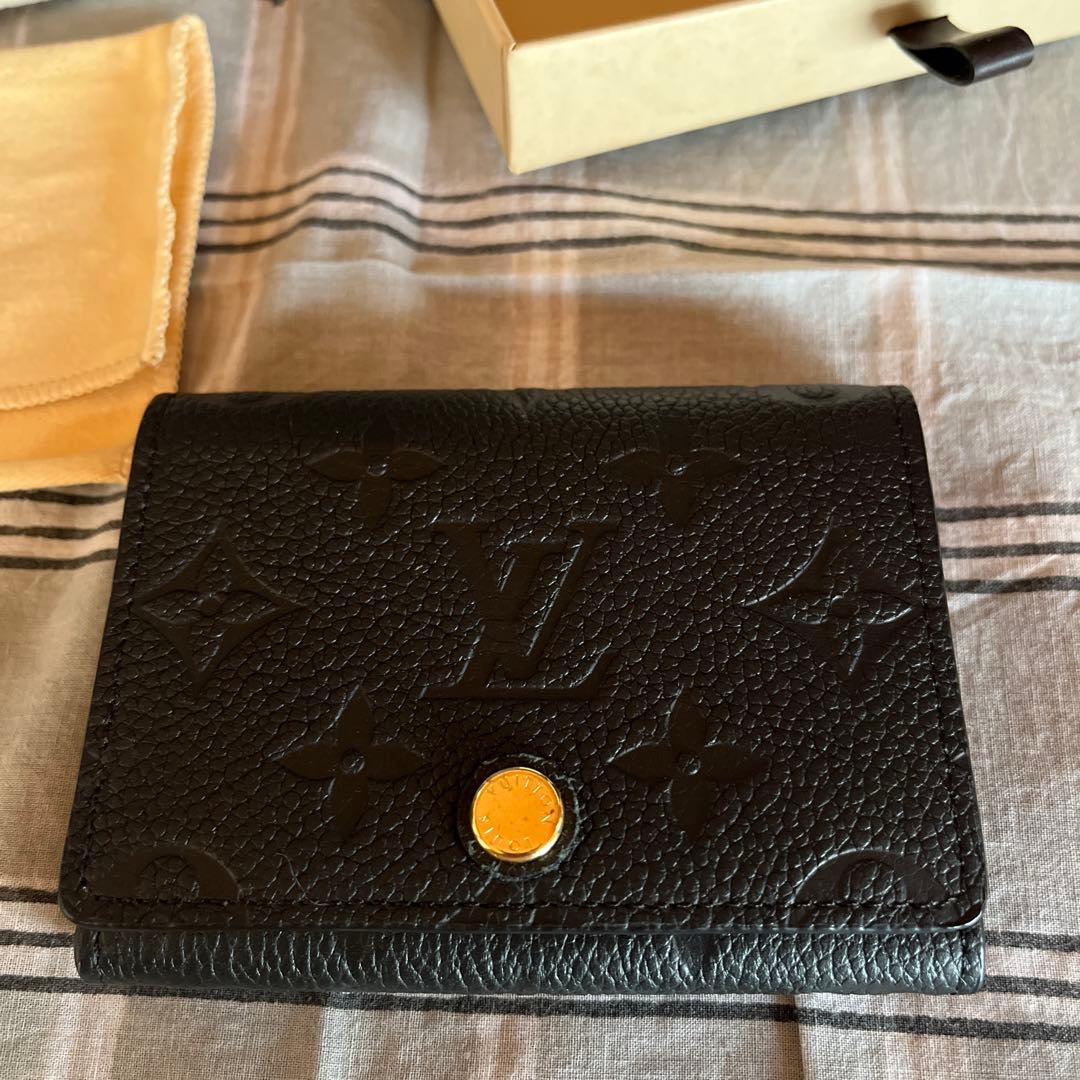 りょこLOUIS VUITTON ブラックレザー 名刺入れ