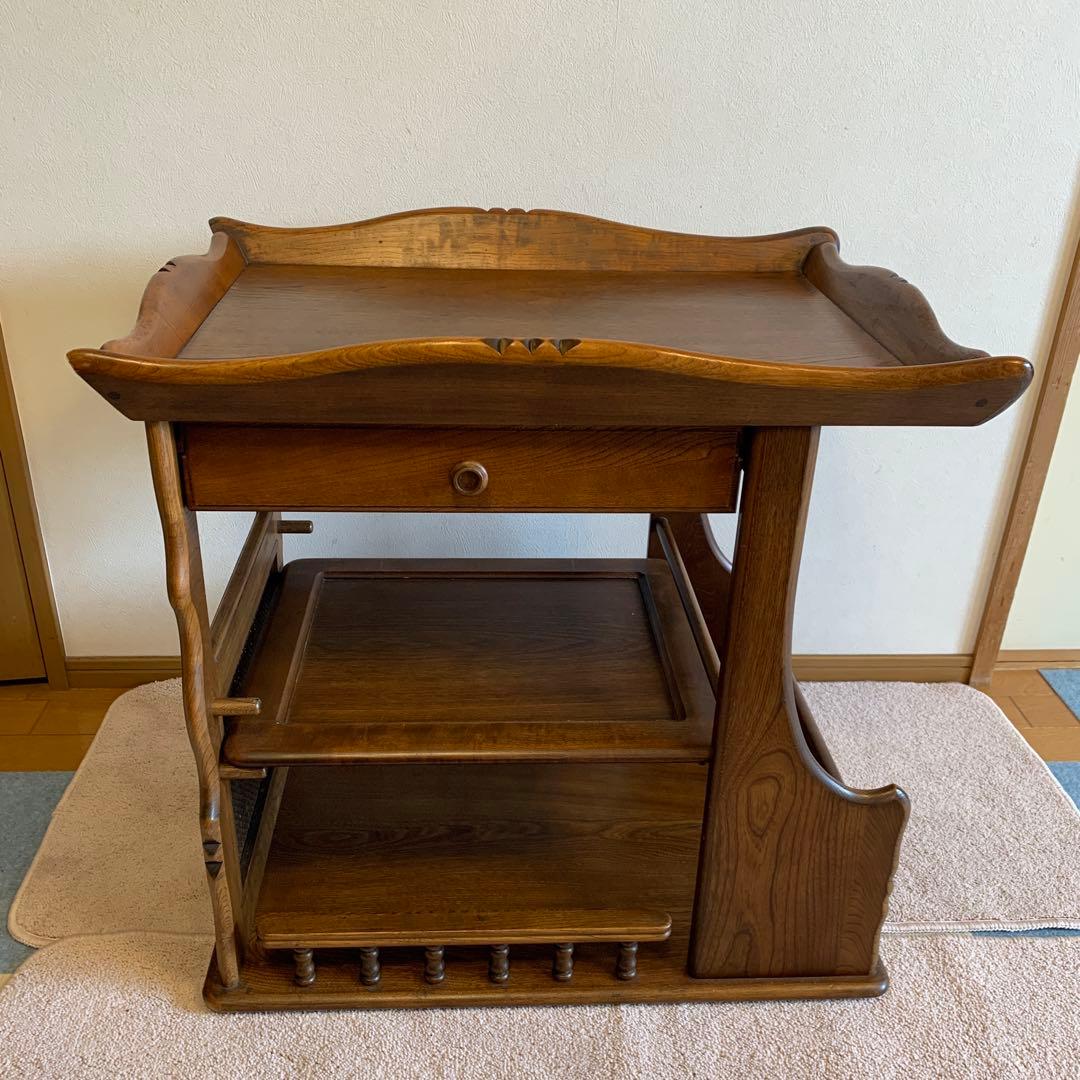 カリモク　キッチンワゴン　キャスターなし