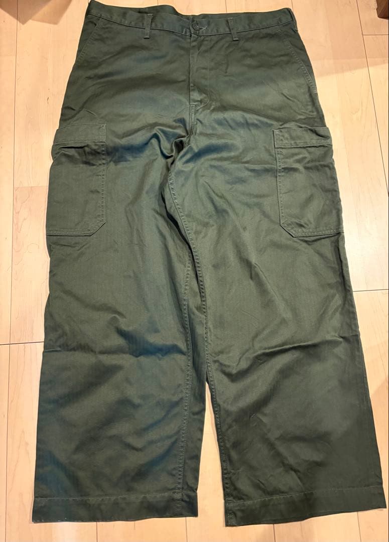 パンツ Graphpaper Suvin Herringbone Cargo Pants
