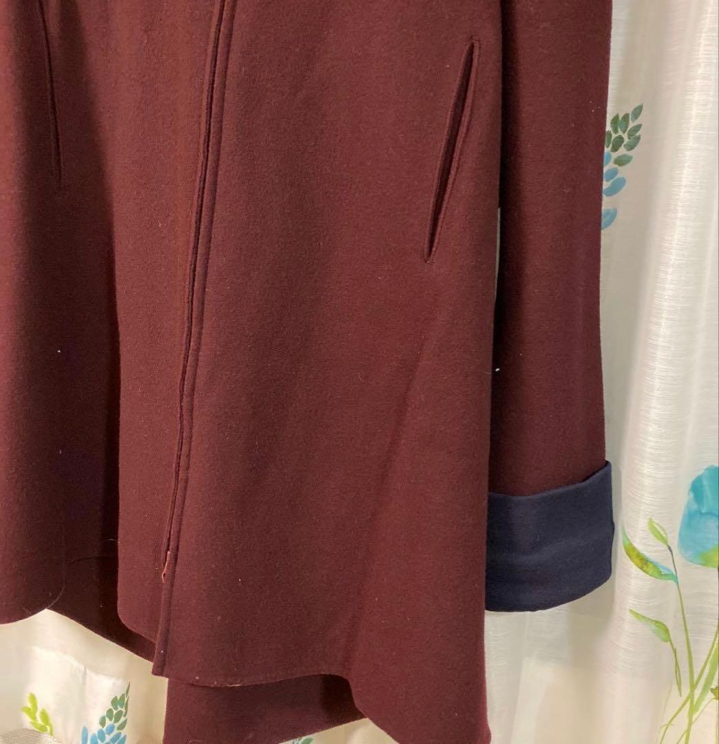 ヨウジヤマモト ハイネックメルトンポンチョ変形コート