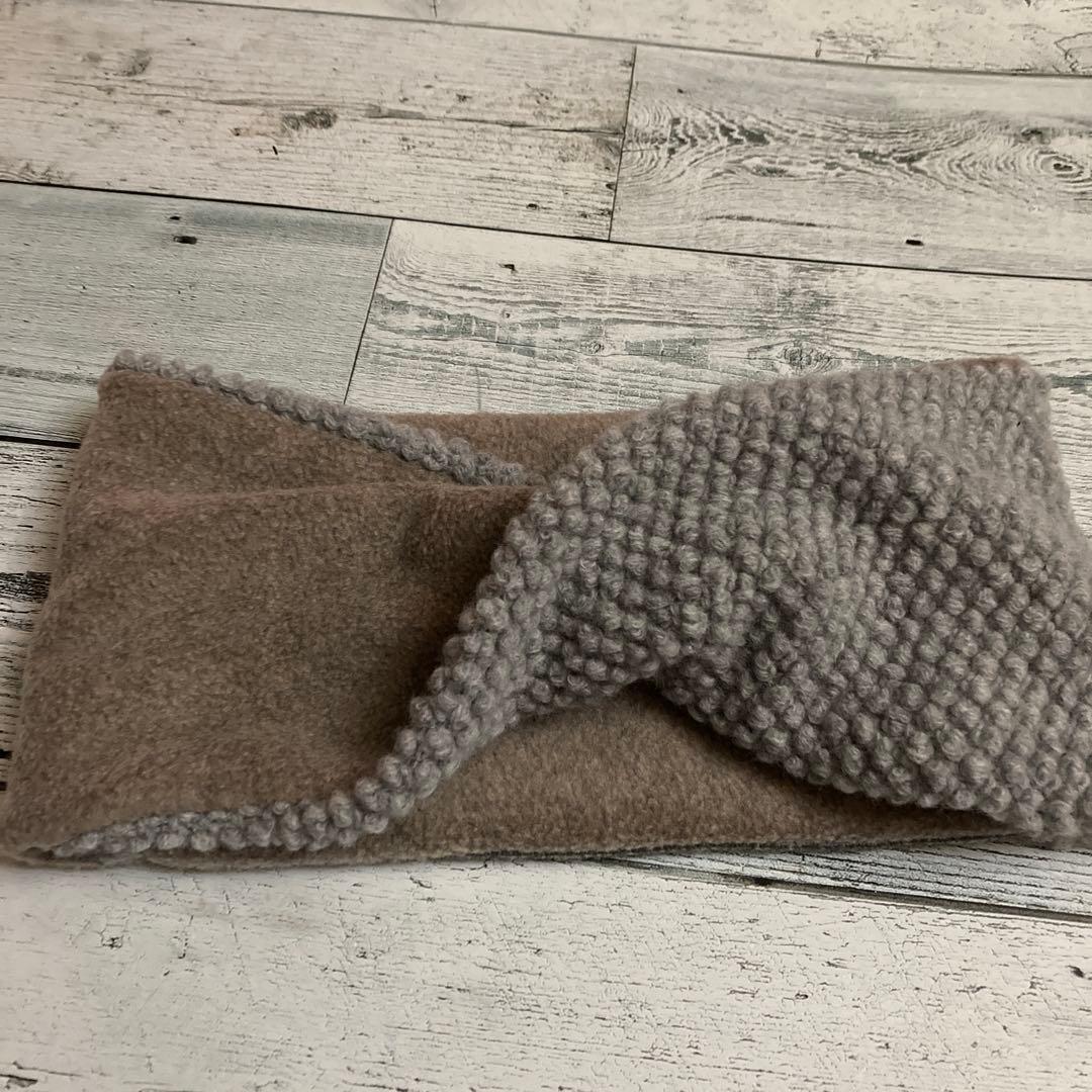 ハンドメイド　ネックウォーマー　スヌード　ミナペルホネン　ボヌール使用