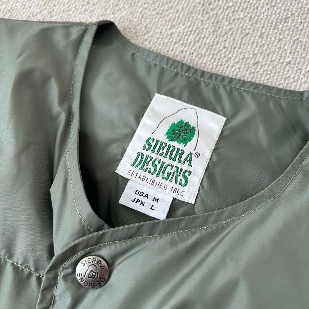 SIERRA DESIGNS シェラデザイン ライト ダウンベスト カーキ