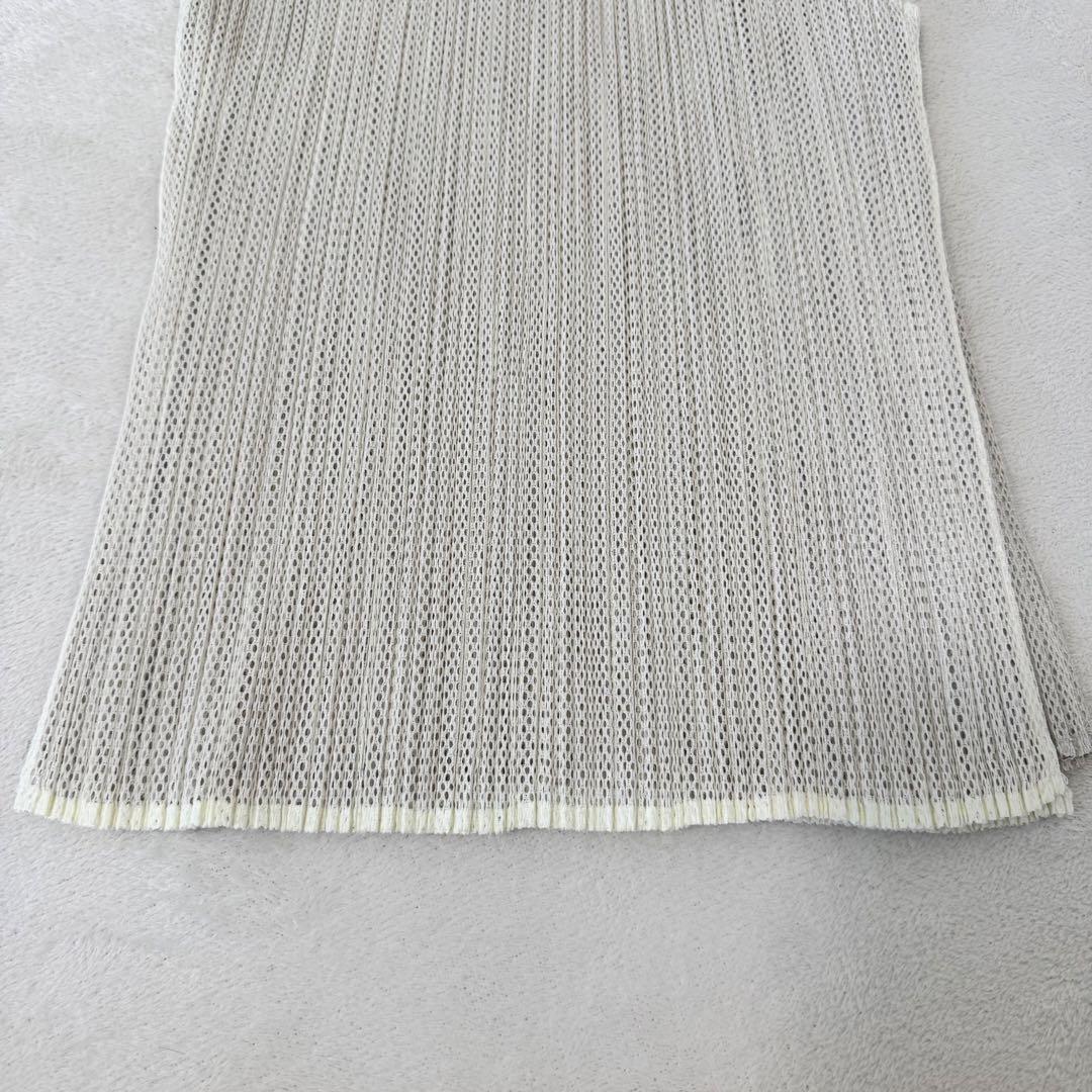 美品✨PLEATS PLEASE バイカラー　ノースリーブ　チュニック　トップス