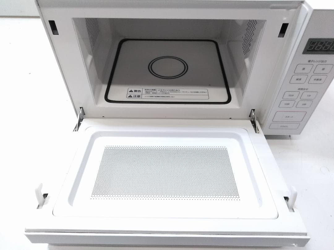 無印良品 単機能電子レンジ ホワイト MJ-SER18A 2022年製 △