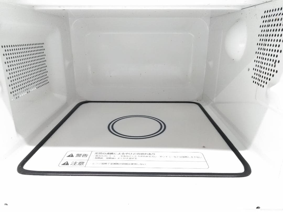 無印良品 単機能電子レンジ ホワイト MJ-SER18A 2022年製 △