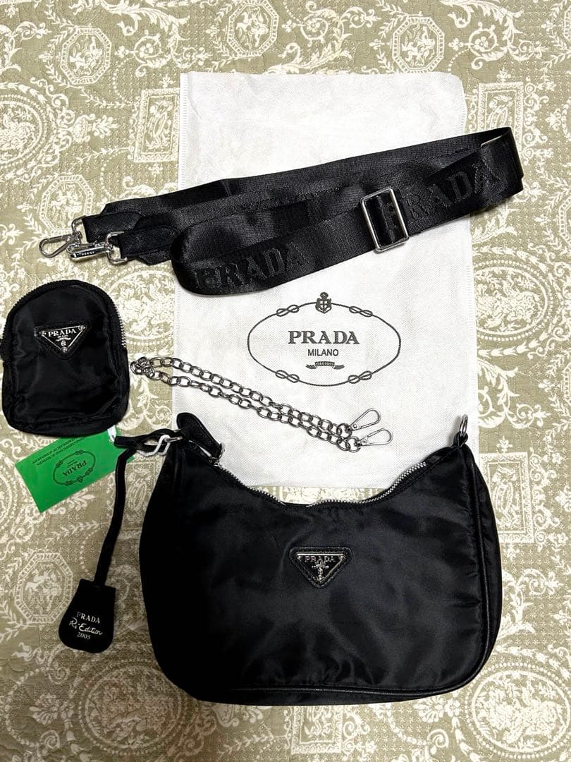 PRADAプラダ　ノベルティ　2wayバッグ新品タグ付きブラック