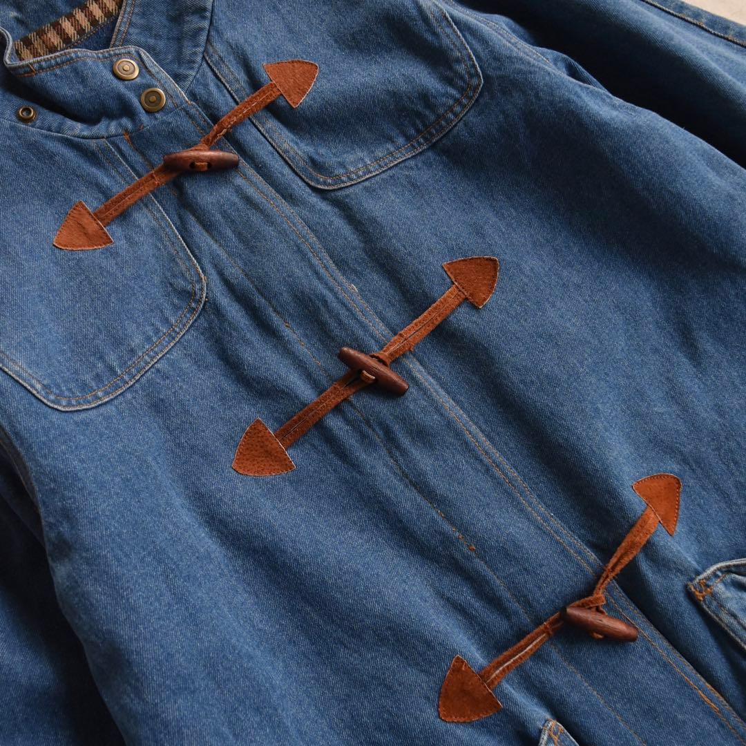 90s FORENZAフォレンツァ デニムダッフルコート M 未使用ヴィンテージ