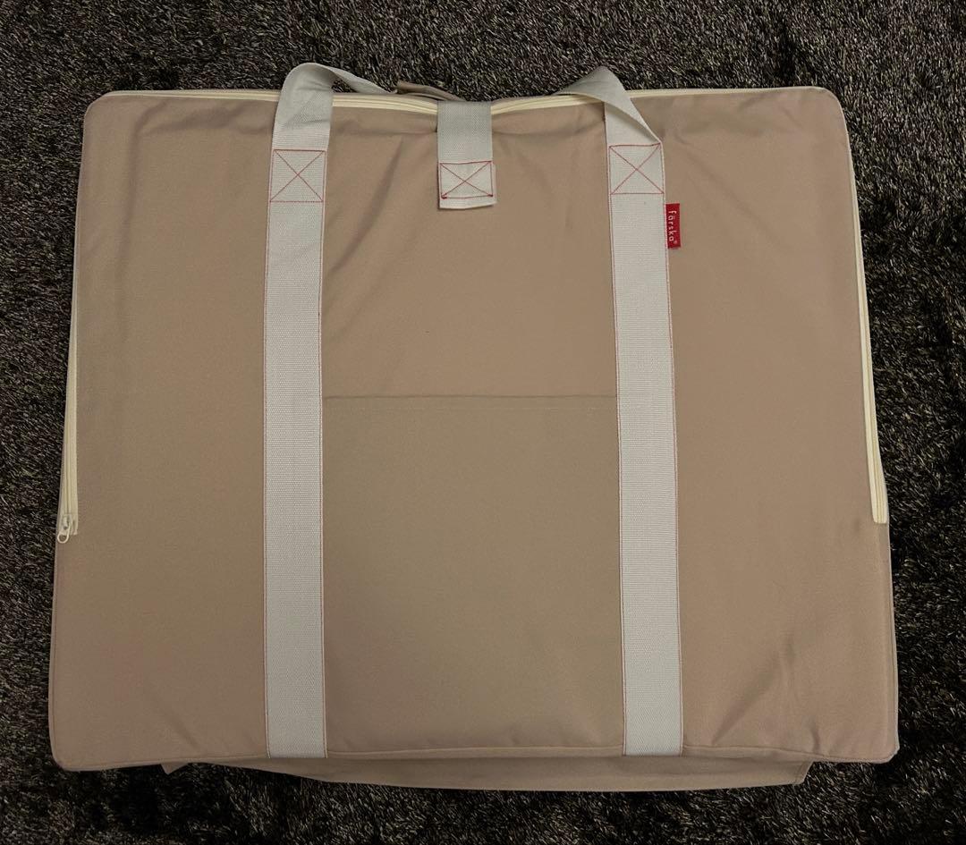 ファルスカ　コンパクトベッド　フィットLサイズ　ベージュ　＋　防水シートセット