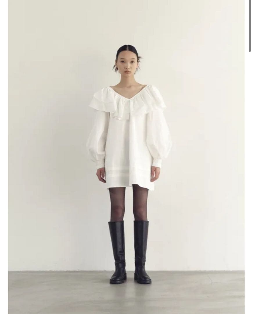 ワンピース rosarymoon Frill Collar Tunic
