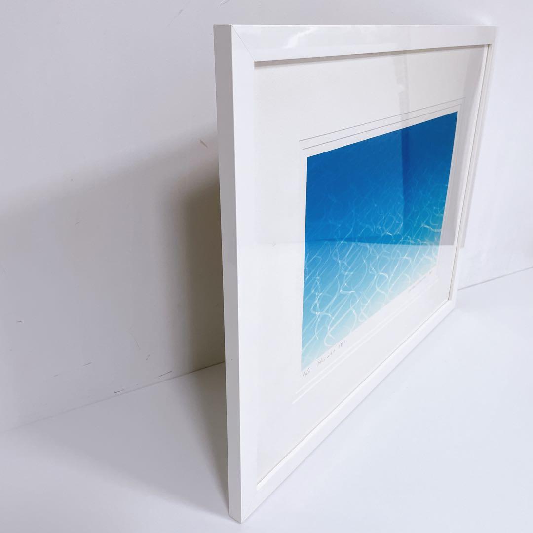 笠井正博 シルクスクリーン NoumeaV ヌメアV 水の揺らぎ 1998