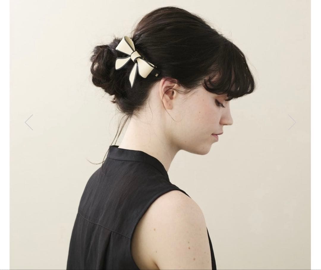 Alexandre de Paris LISERAI バレッタ 8cm リボン