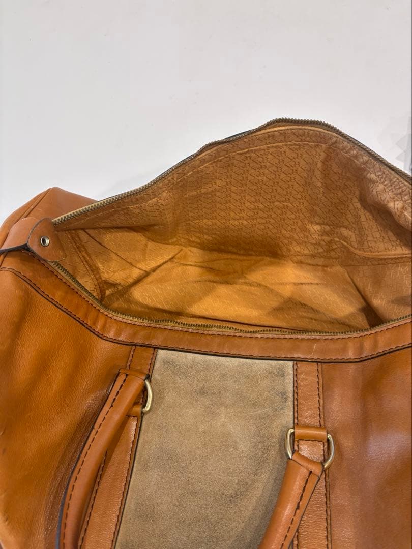 ChristianDior ディオール　ボストンバッグ　茶色　革　スエード