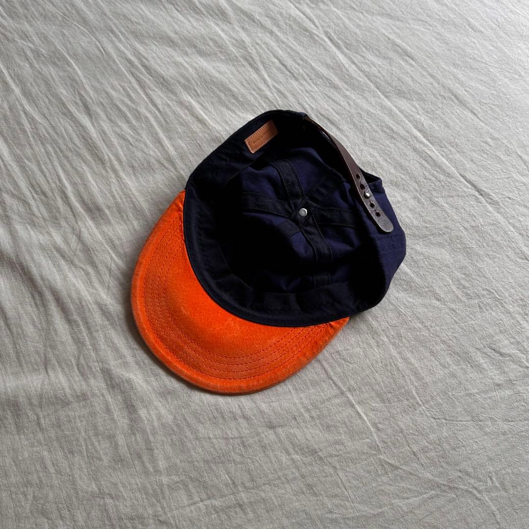 帽子 Hender Scheme 2tone cap Navy/Orange