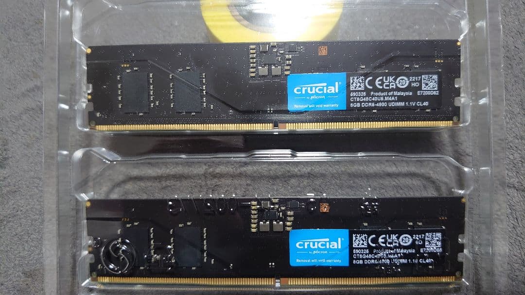 メモリー Crucial DDR5-4800 8GBx2