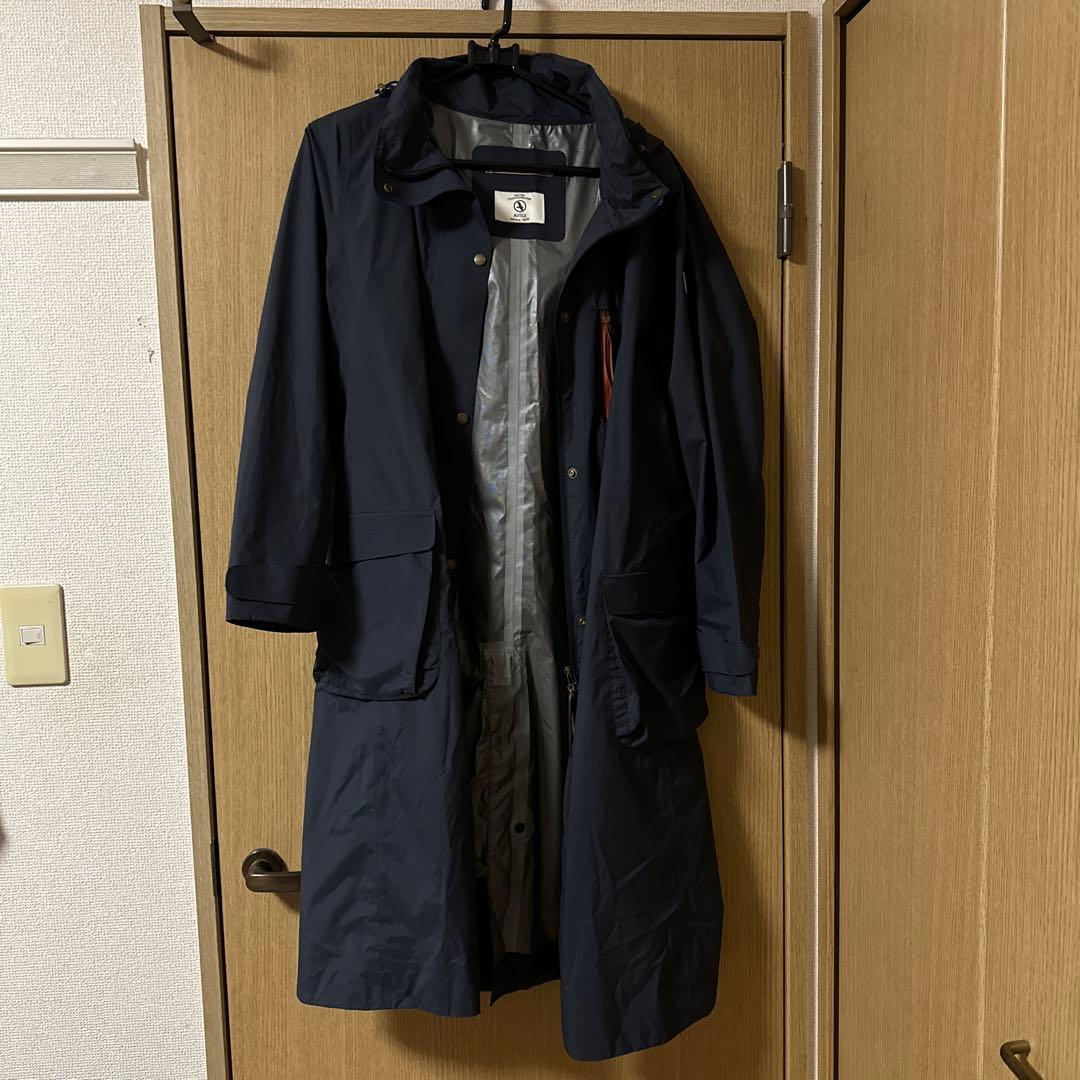 AIGLE ネイビー レインコート