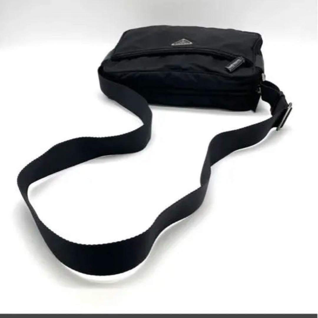 PRADA テスートナイロン レザー カメラバッグ ショルダーバッグ /495