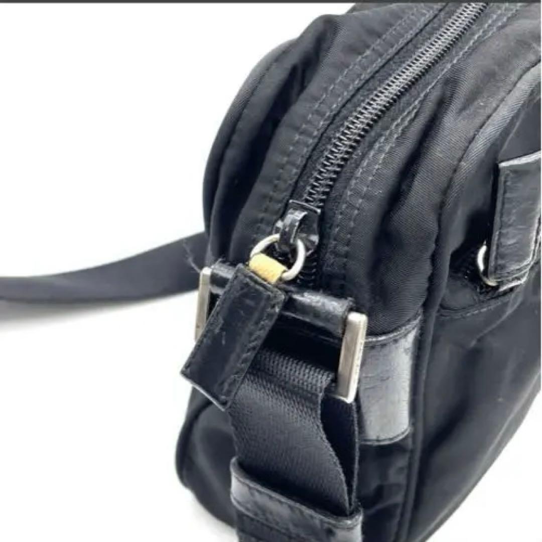 PRADA テスートナイロン レザー カメラバッグ ショルダーバッグ /495