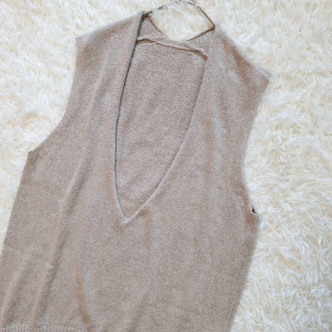 未使用級✨ドゥーズィエムクラス Lily Linen Vネック ベスト