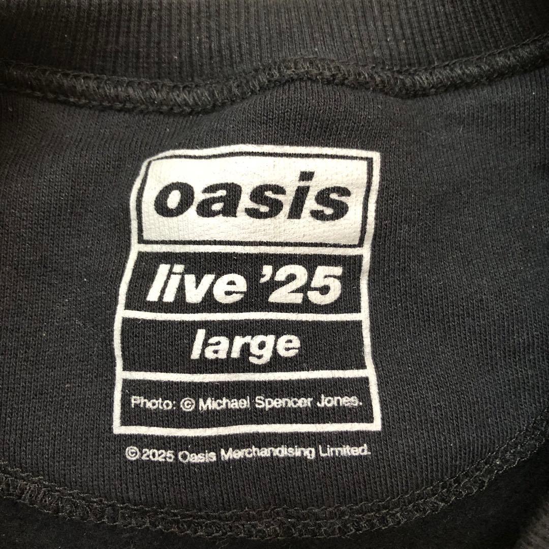 oasis ライブ25 トレーナー スウェット 黒 グッズ S3338