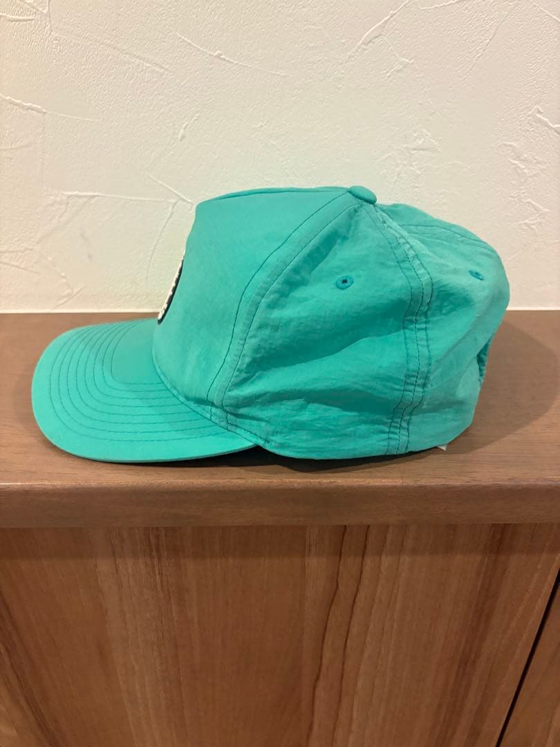stussy ロゴ キャップ ターコイズ