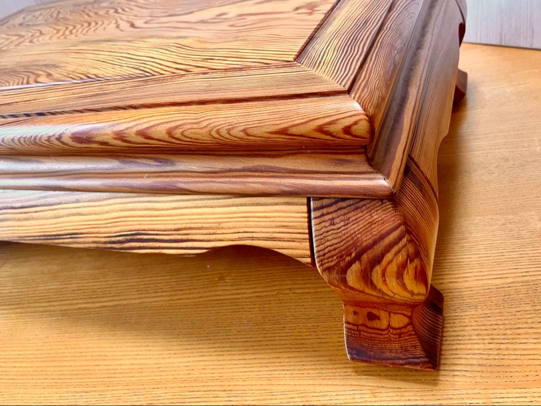 花台　64cm×42cm×19cm 盆栽台　香炉台　木製　和風　木目　飾り台