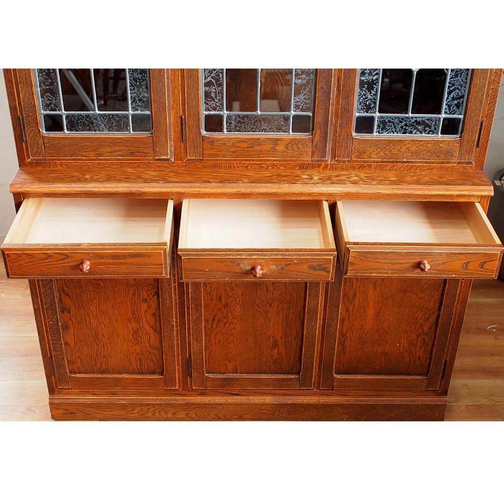 三越家具 ブルージュ/Brugge ステンドグラス カップボード 120cm