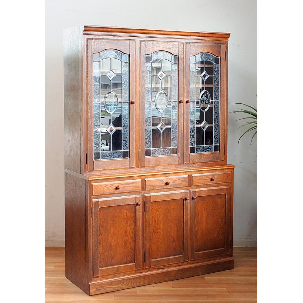 三越家具 ブルージュ/Brugge ステンドグラス カップボード 120cm