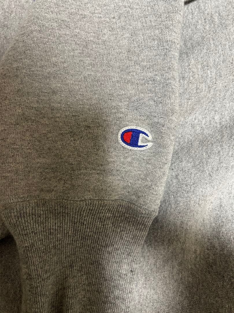 Champion リバースウィーブ NYU カレッジロゴ スウェット グレー