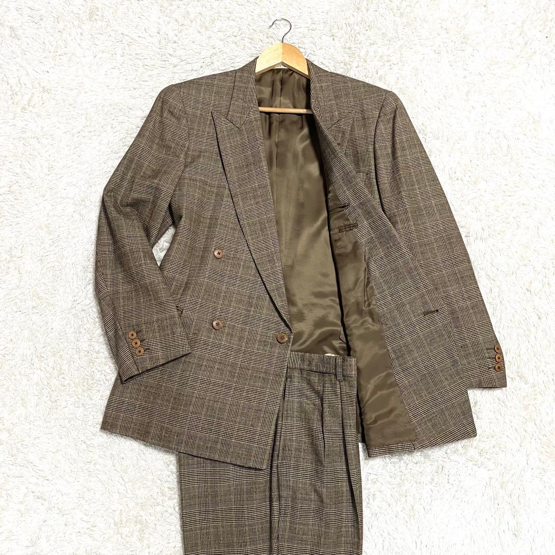✨美品✨Karl Helmut ビジネススーツ ダブルボタン グレンチェック M