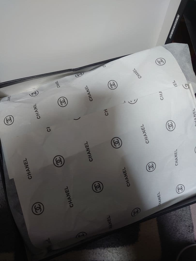 新品シャネルラバーブーツブラック長靴レインブーツ24cm~24.5cm