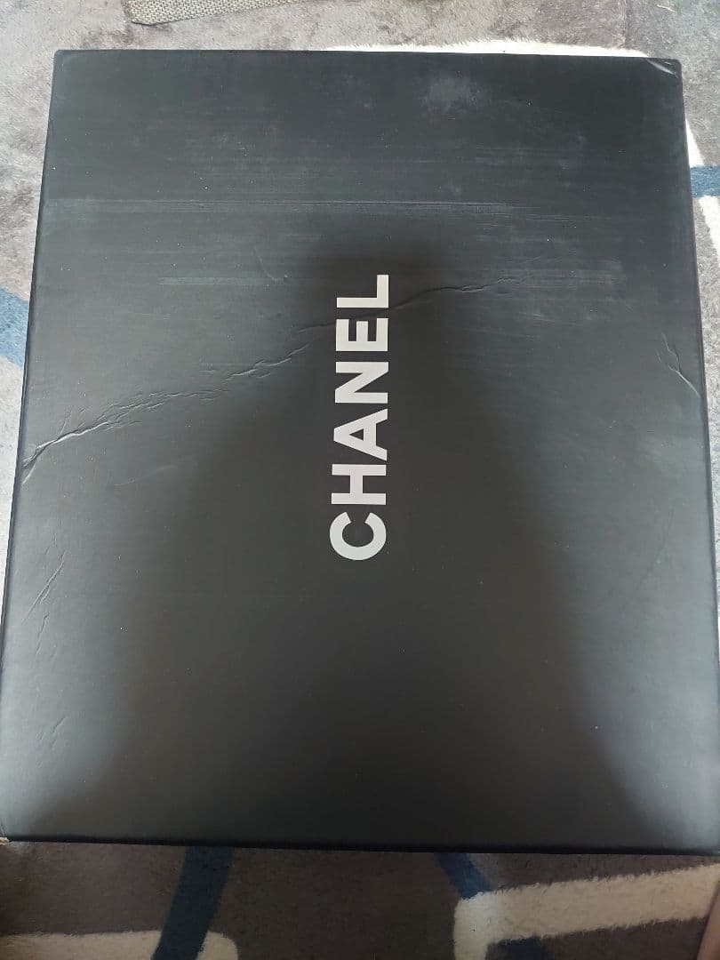 新品シャネルラバーブーツブラック長靴レインブーツ24cm~24.5cm