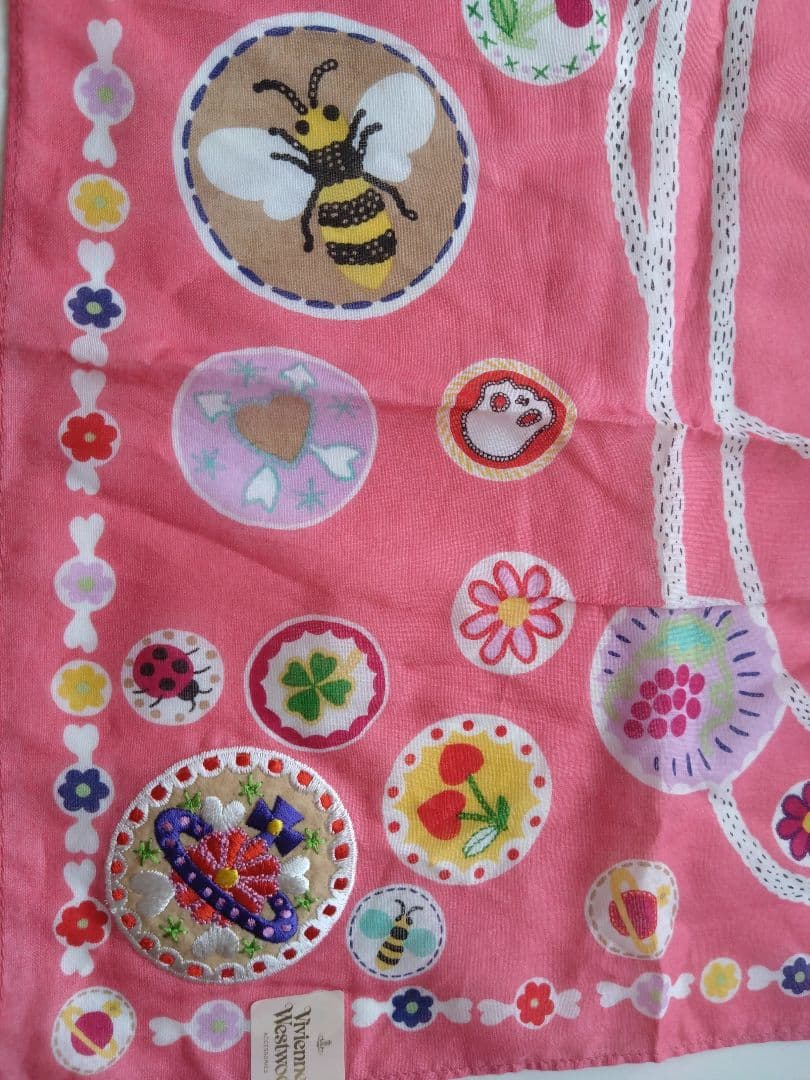 【未使用品】Vivienne Westwood 刺繍ハンカチ