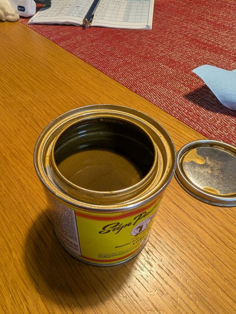 1SHOT メタリックゴールド塗料　中古　おまけ付き