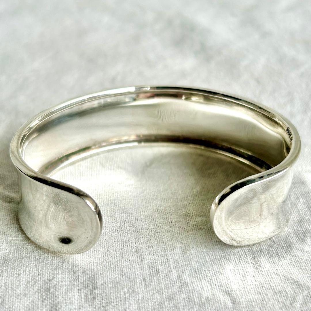 メキシカンジュエリー　ヴィンテージ　バングル　ボーンカフ　MEXCO 刻印あり