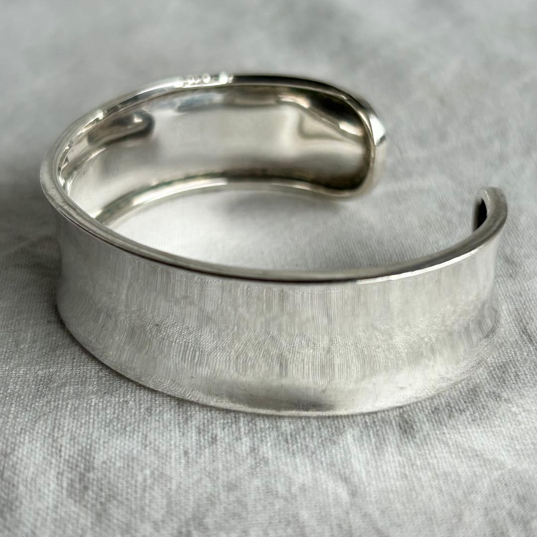 メキシカンジュエリー　ヴィンテージ　バングル　ボーンカフ　MEXCO 刻印あり