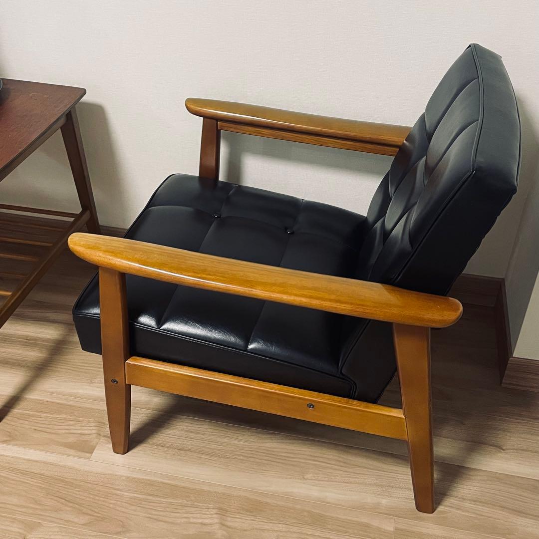 カリモク60 Kチェア　1シーター　ブラック