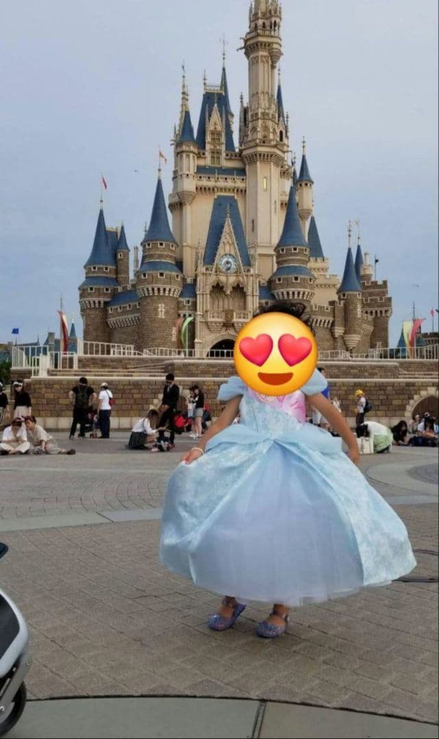 H*a様 【美品】ビビディバビディブティック♡シンデレラドレス手袋付き♡120♡