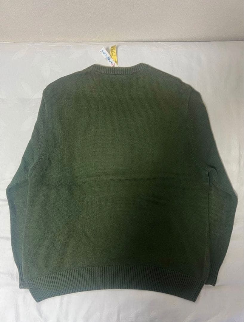 Stussy スワールロゴ Sロゴ ニットセーター Lサイズ