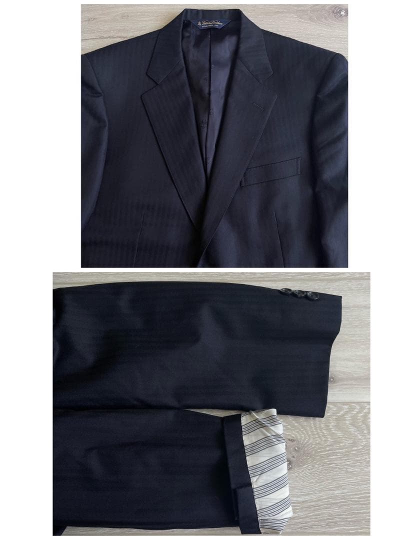 ブルックスブラザーズ スーツ【M相当】カシミヤ ヘリンボーン E1393