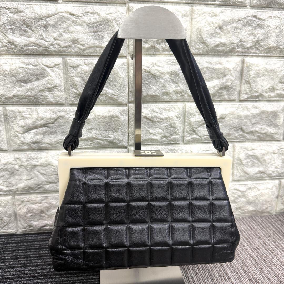 超美品 CHANEL シャネル　チョコバー　がま口　ハンドバッグ